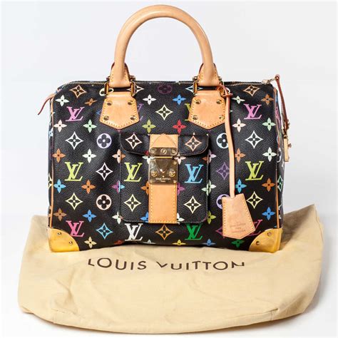 lv multicolor speedy|LOUIS VUITTON Monogram Multicolor Speedy 30 Black.